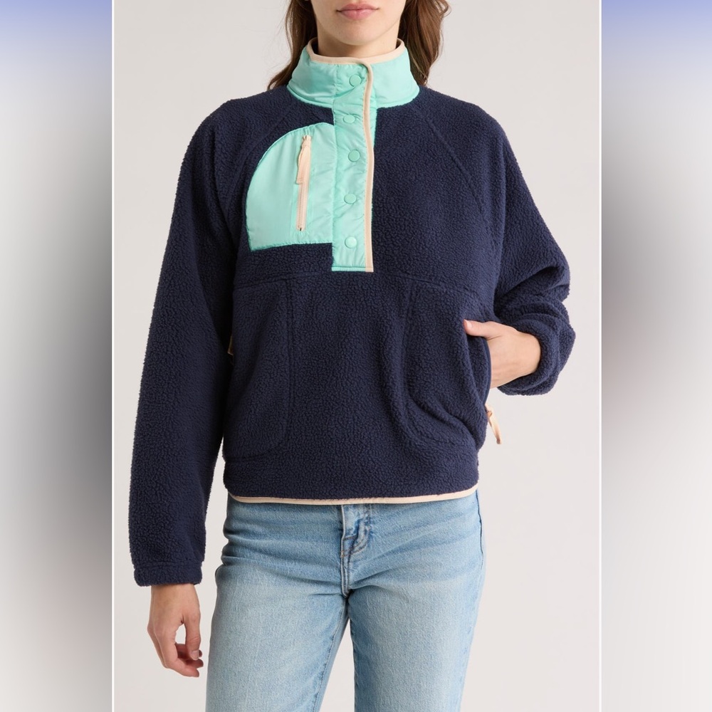 Thread & Supply Polar Fleece Half Snap Pullover